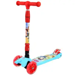 Принцесса складной регулируемая высота пвх ножной скутер kick scooter для детей kick board scooter для детей маленьких девочек