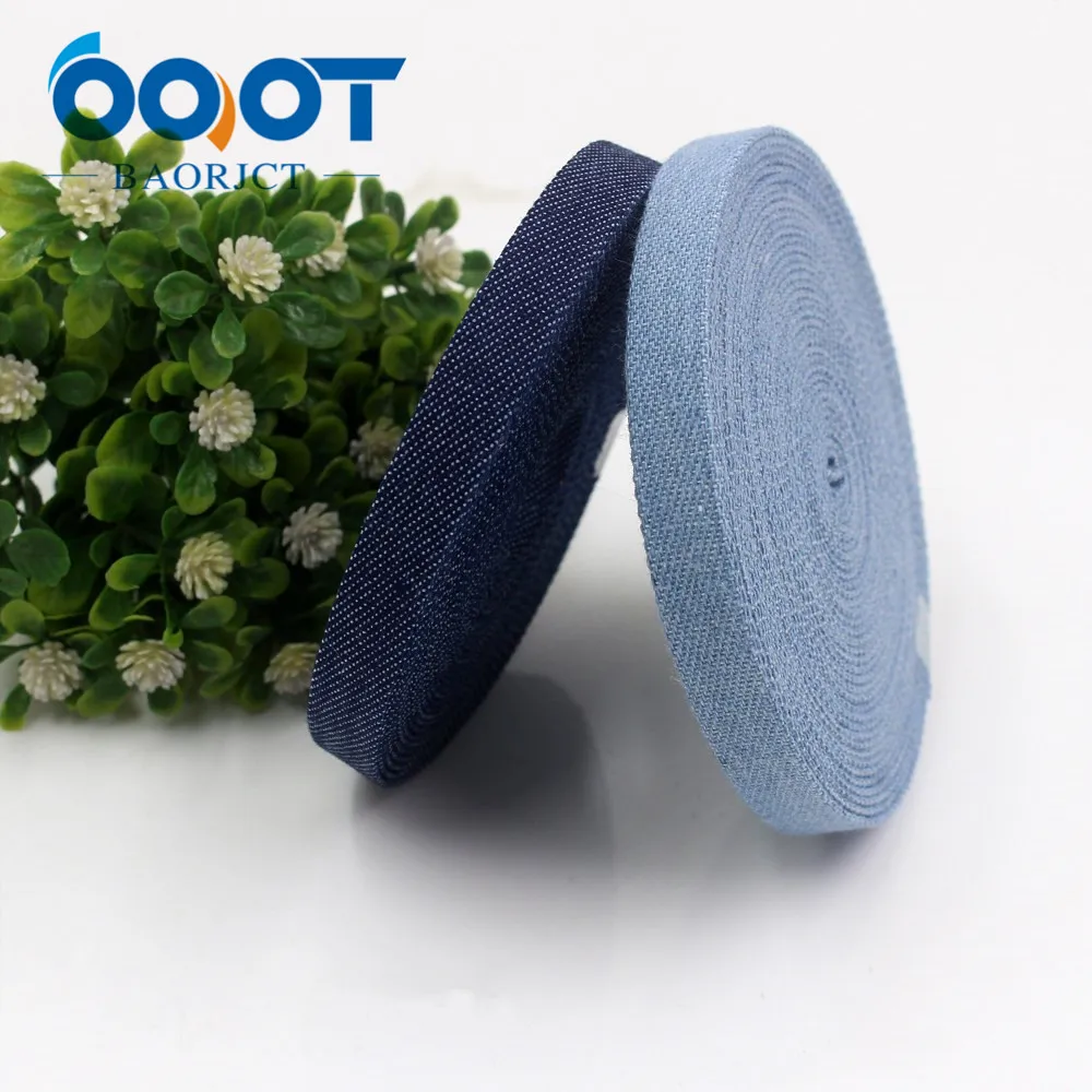 

OOOT BAORJCT I-19427-1122,10mm,5yards jumper denim series fabric,tape crafts bow cap accessories and DIY Handmade decorations