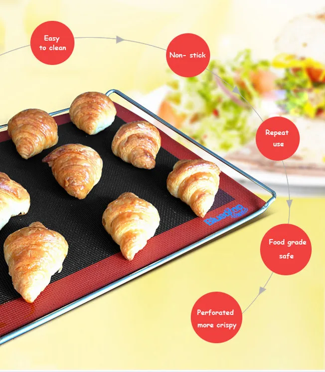 Free shipping 320 * 270 * 0.7mm or 12.6x10.63 inches Silicone Cooking
