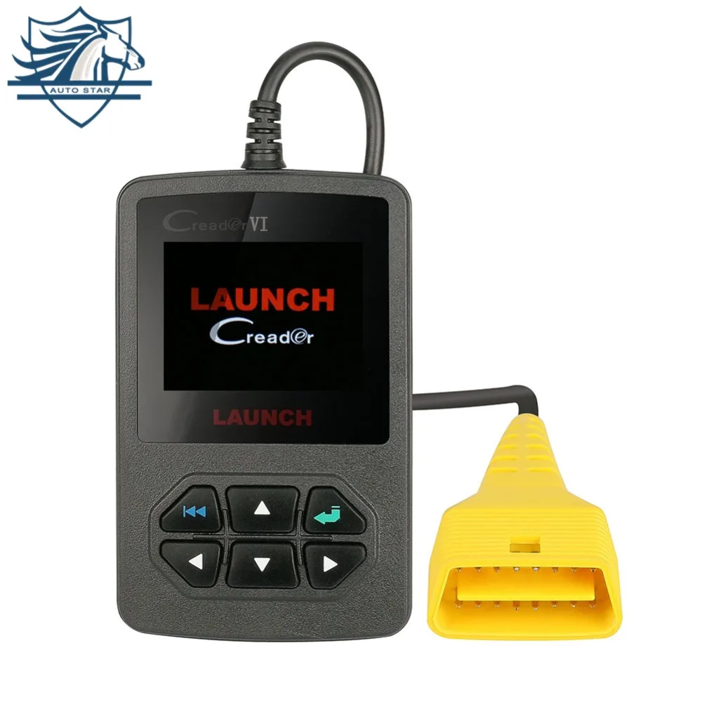 Оригинальный сканер кодов Launch Creader VI OBDII 6 считыватель ошибок OBD 2 диагностический