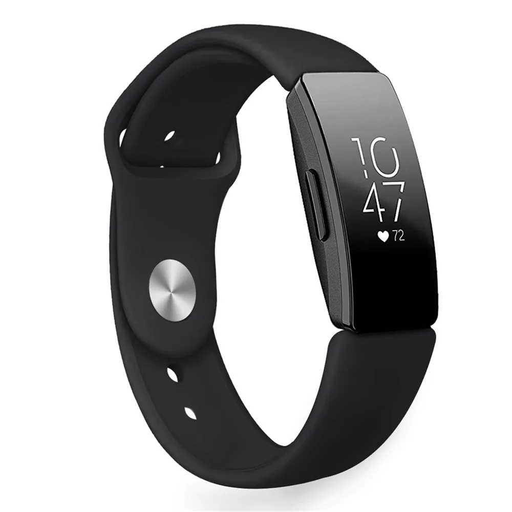Замена Смарт Браслет Для Inspire& Inspire HR Мягкий Силиконовый Ремешок Унисекс Quick Release