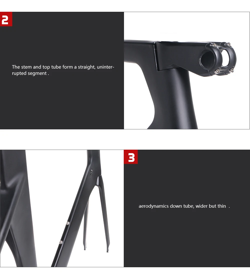Sale Full Carbon Road Bike Frame 880g Light carbon fiber bicycle frame fork seatpost clamp XXS XS S M 7