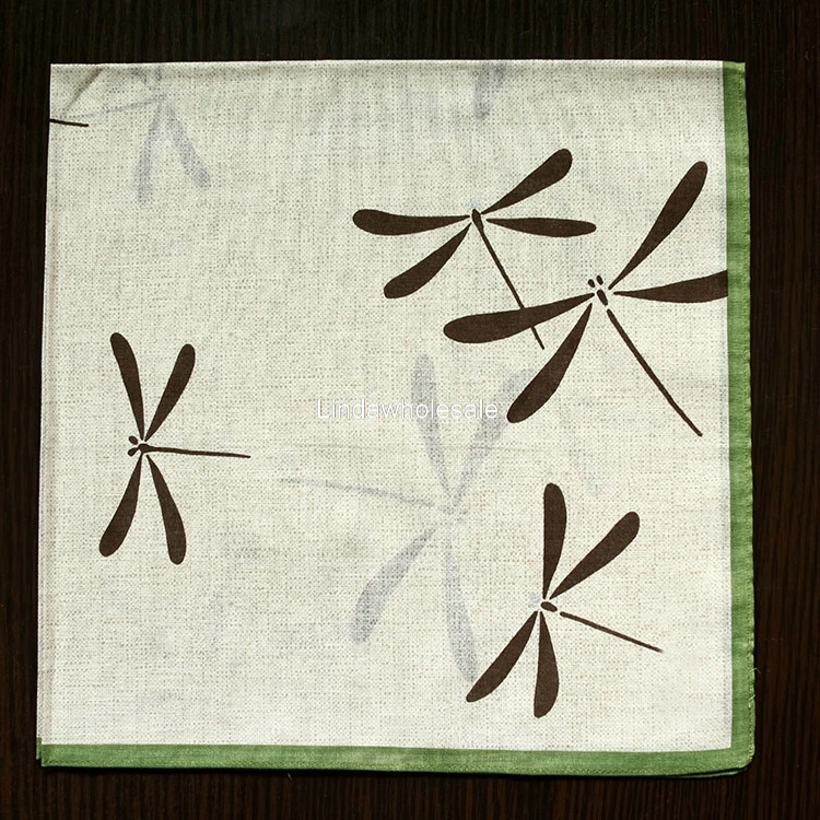  Japanese men handkerchief cotton thin large dragonfly 53cm * 53cm pocket square