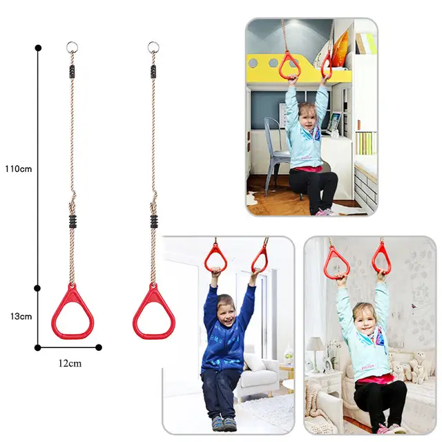 Children Playground Flying Gym Rings Swing Flying Pull Up Ring Sports Outdoor Indoor Swing Games For Kids Gift S8