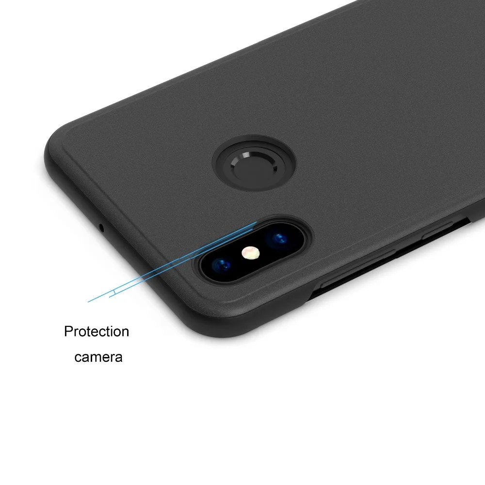 Умный зеркальный флип чехол для телефона Xiaomi 8 8SE F1 A1 A2 Lite 5X Redmi 6 6X 6A 5 Plus 3 Note 5A 4X