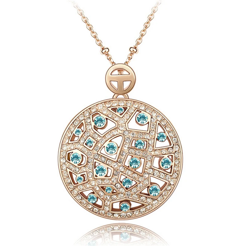 SHDEDE Высокое качество Кристалл от Swarovski винтажные Ожерелья Подвески большой