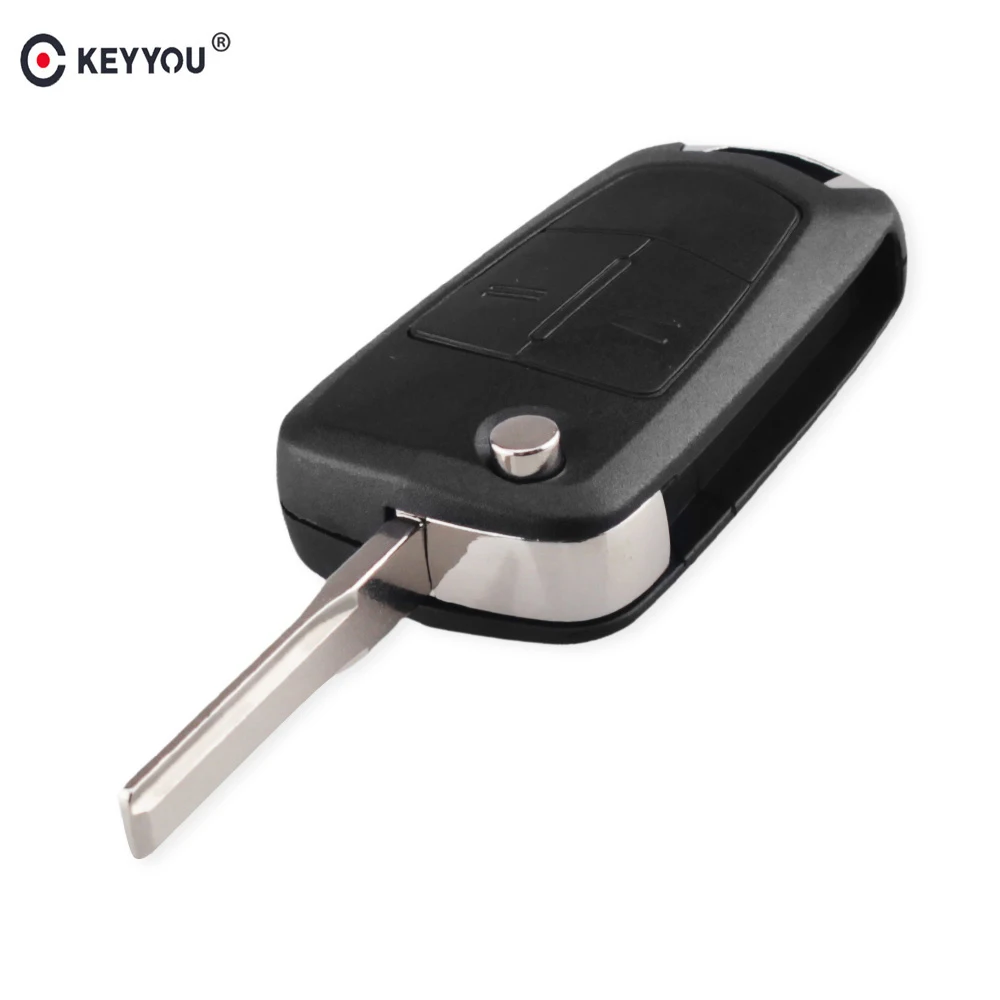 

KEYYOU 2 Buttons Flip Remote Folding Car Key Cover Fob Case Shell Styling Case For Vauxhall Opel Astra H Vectra C Corsa Omega