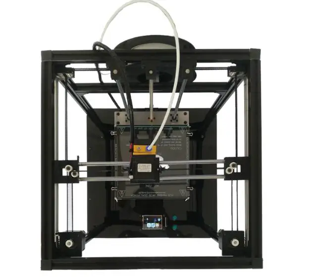 buy Large size stereo 3D printer high precision home teaching diy kit desktop level corexy metal hot bed