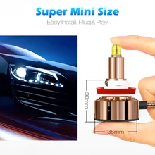 360 градусов 12 сторона H11 H7 светодиодный CSP фара Canbus лампа 6000K 20000LM мини Противотуманные фары HB3 9005 HB4 светодиодный H1 авто лампа без ошибок Новинка