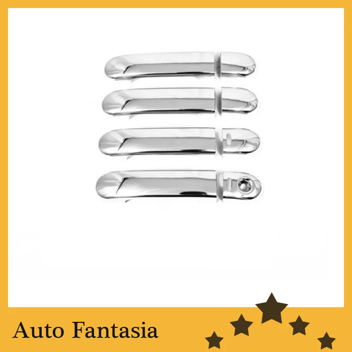 Flexible chrome trim Chrome Door Handle Cover with Keyless Access for Nissan March / Micra C+C K12 02-09-Free Shipping