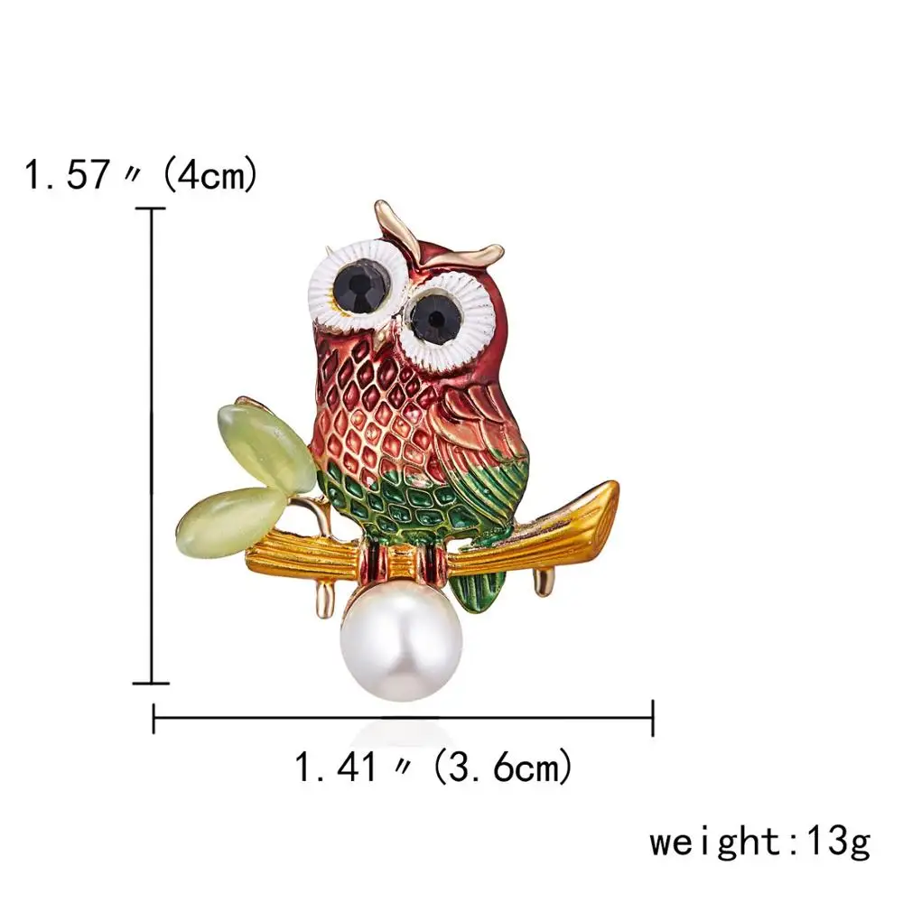 Рождество эмаль павлин пчела утка Сова Паук Броши с птицами растение животное насекомое Брошь булавка ювелирные изделия банкетные аксессуары для свадеб - Окраска металла: 4