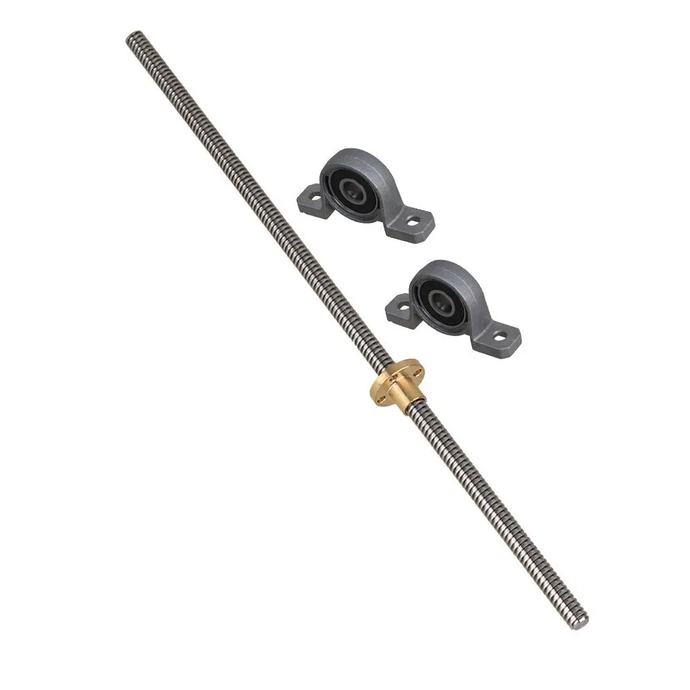 Buy 300mm Length 2mm Dia Silver Horizontal Lead Screw