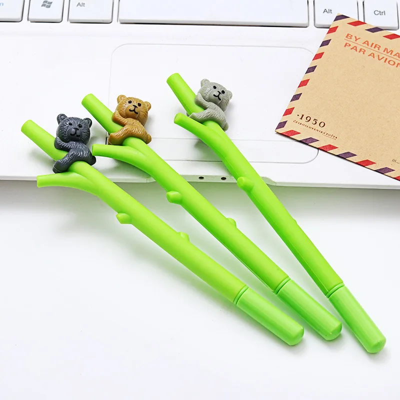 New-1pcs-0-5mm-Creative-Cute-Koala-Branches-Black-Ink-Gel-Pen-Signing-Pen-Writing-Tool (2)