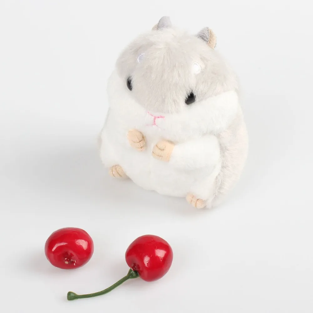 New Style Cute Soft Plush Cartoon Animal White/khaki Small Hamster Toy Key Chain Stuffed Mouse Toy Birthday or Christmas Gift