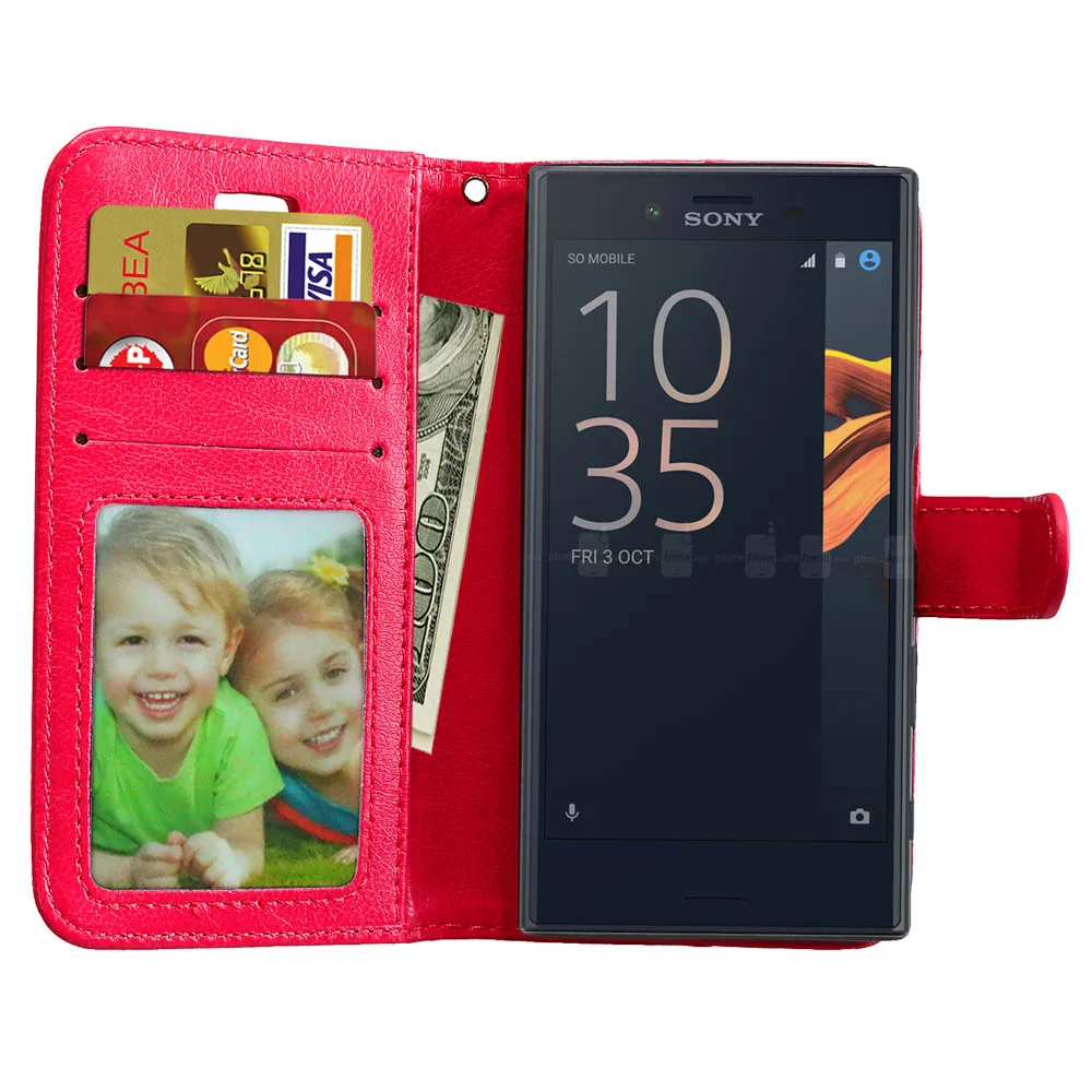 Флип чехол для Sony Xperia X Compact F5321 SO 02J кожаный телефона Kugo XC XCompact F 5321 чехлы