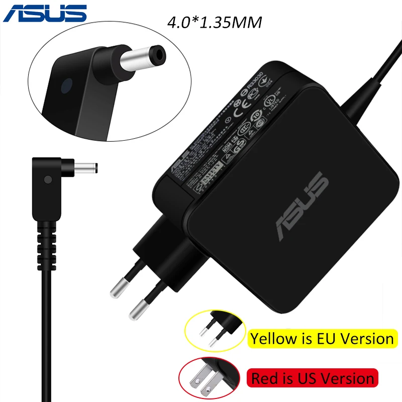 ASUS 19V 3.42A 65W 4.0*1.35mm AC Laptop Power Adapter Travel Charger For Asus Zenbook UX310UA