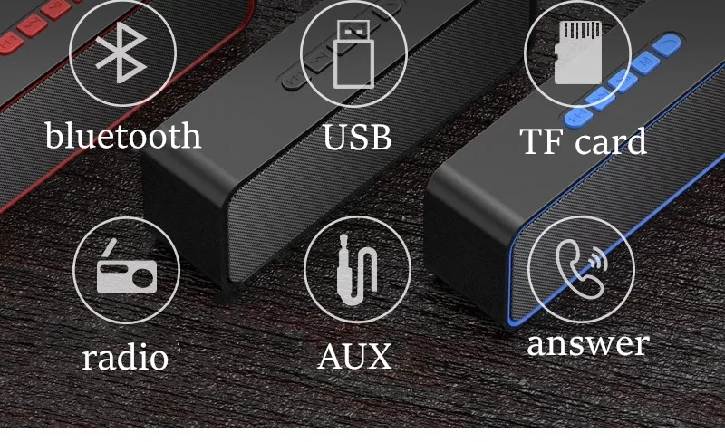 TWS 10H динамик s+ микрофон громкой связи FM AUX USB TF карта компьютер беспроводной rпортативный Bluetooth сабвуфер динамик Caixa De Som Bocina