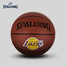 SPALDING мужской баскетбольный мяч, Новое поступление, фирменный футбольный мяч Lakers 76-455Y