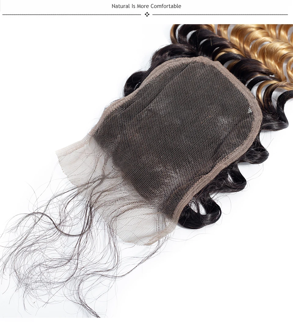 blonde bundles with closure