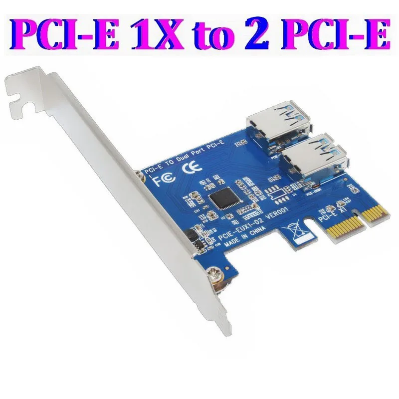 PCI E 1 to 3 / 4 / 2 PCI express 1X slots Riser Card Mini ITX to external 3 PCI-E slot adapter PCIe Port Multiplier Card VER005