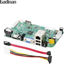 GADINAN HI3536D H.265 8CH 4MP/4CH 5MP CCTV NVR Board Security Network Video Recorder H.265 NVR CMS XMeye For IP Camera