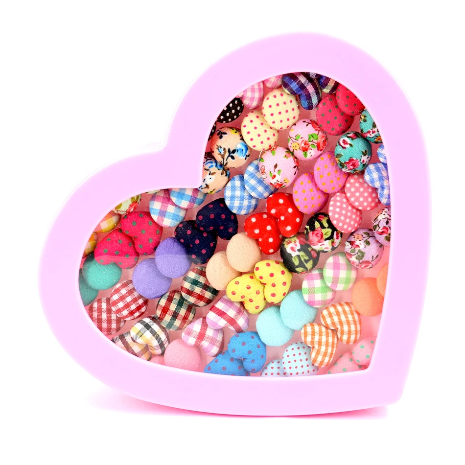 Free Shipping Factory Wholesale Directly Fashion Cute Cloth Button Plastic Stick Anti-allergy Stud Earrings Mixed Designs 36pair | Украшения