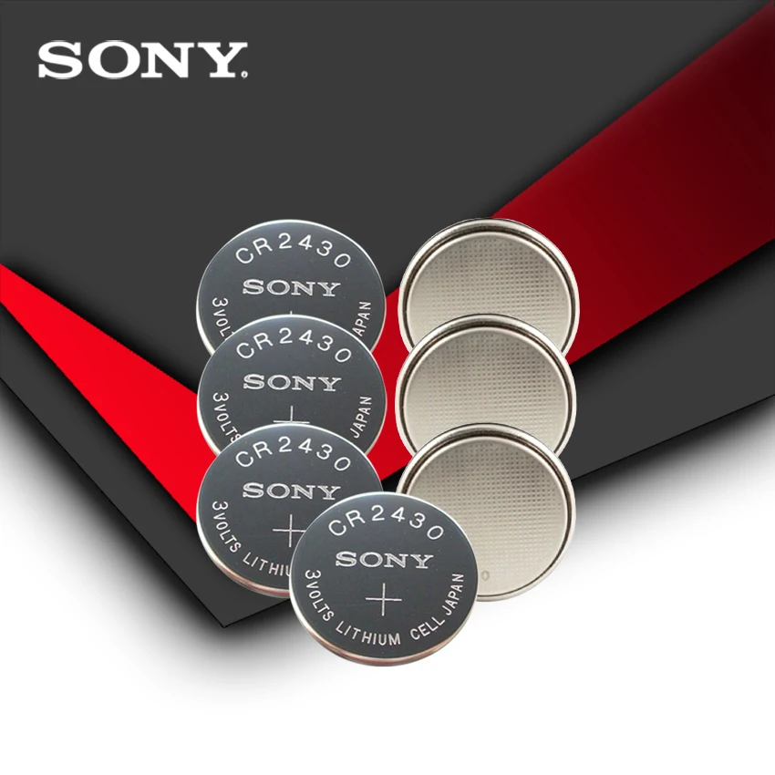 10 шт./лот Sony 100% оригинал CR2430 CR 2430 3 в литиевая кнопка батарея для монет батареи