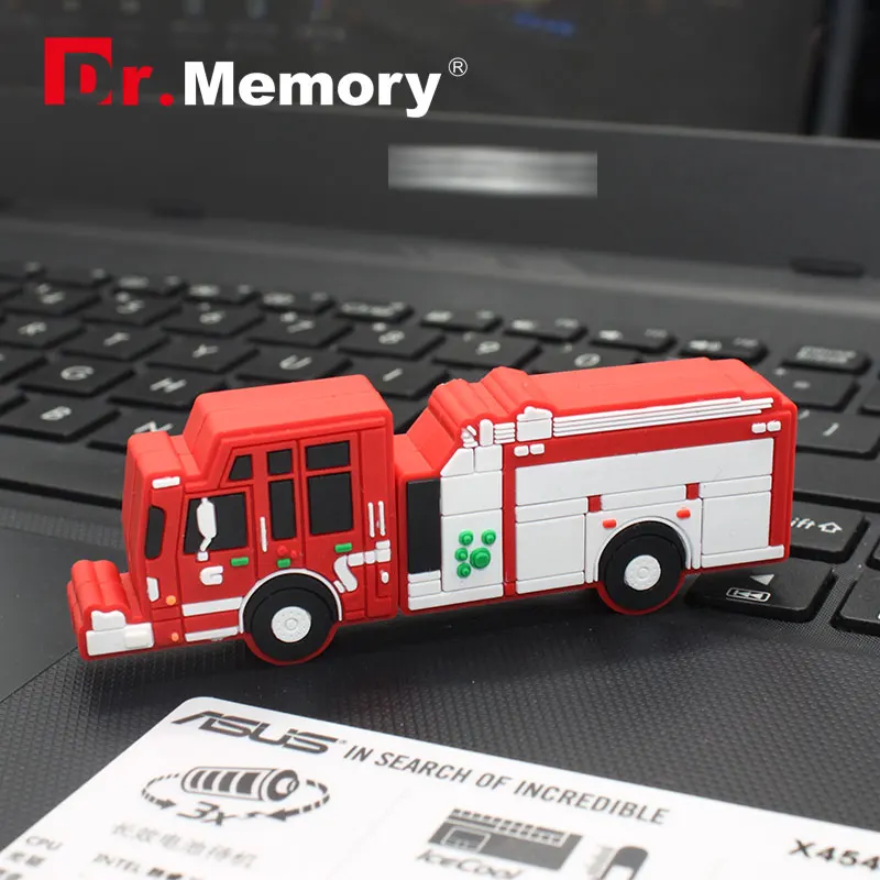 Мини флеш накопитель для пожарного двигателя 4 ГБ 8 16 32 64 ГБ|USB флэш-накопители| |