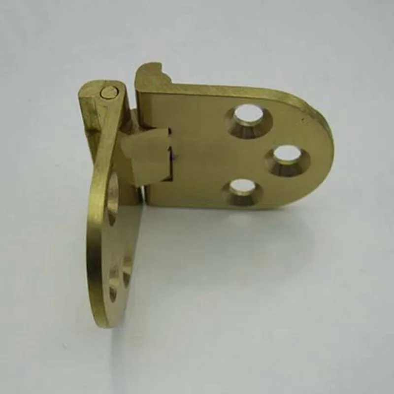 High Quality 4pieces Pure Brass Folding Table Accessories Round Dining Table Flip Hinges Kf429
