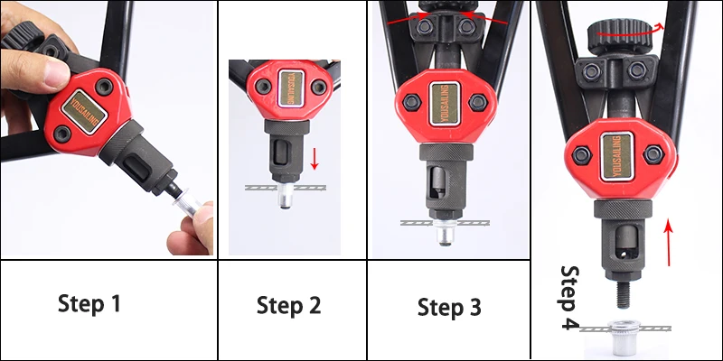 0Nut riveter step