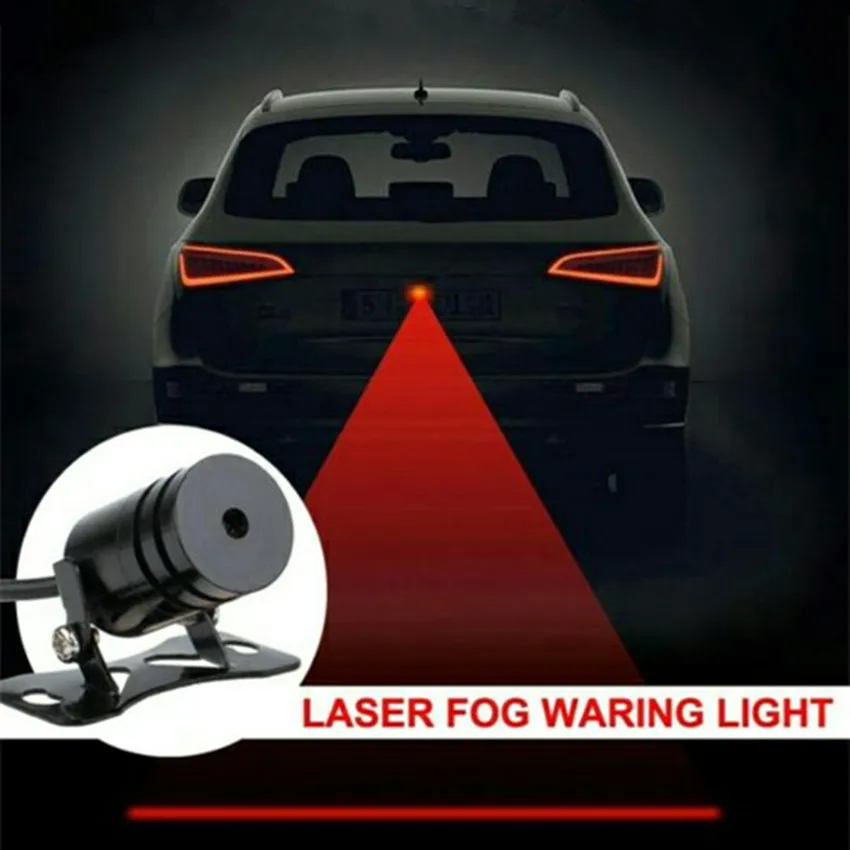 

Car Motorcycle Laser Fog Lamp Anti-collision Laser Fog Light Auto Anti-fog Parking Stop Braking Signal Indicators Warning Lights