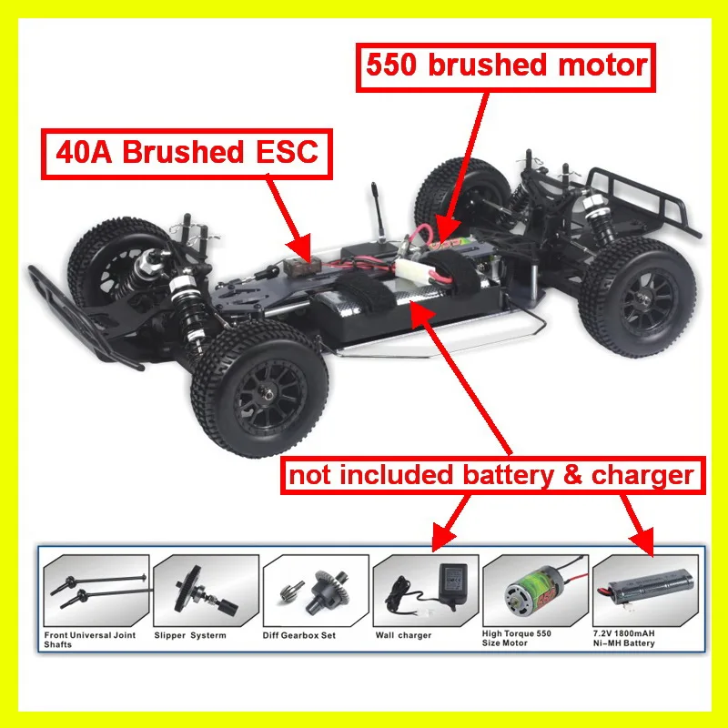 Игрушки для детей VRX Racing RH1018 матовый 1/10 масштаб 4WD Электрический короткий