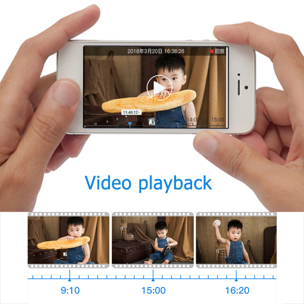 720P HD Wifi мини Ip Беспроводное управление через приложение ИК камера ночного