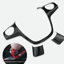 Автомобиль 1 шт. ABS углеродного волокна рулевого колеса украшения для Ford FOCUS 3 MK3(2012-) Ford KUGA 2013