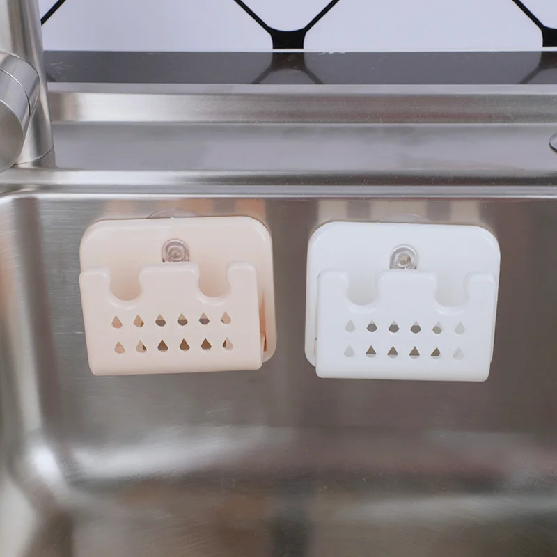 المطبخ بالوعة المنظم التخزين حامل الإسفنج الصابون أجهزة غسل المياه الجافة سلة طوي قوي شفط استنزاف فرشاة تنظيف