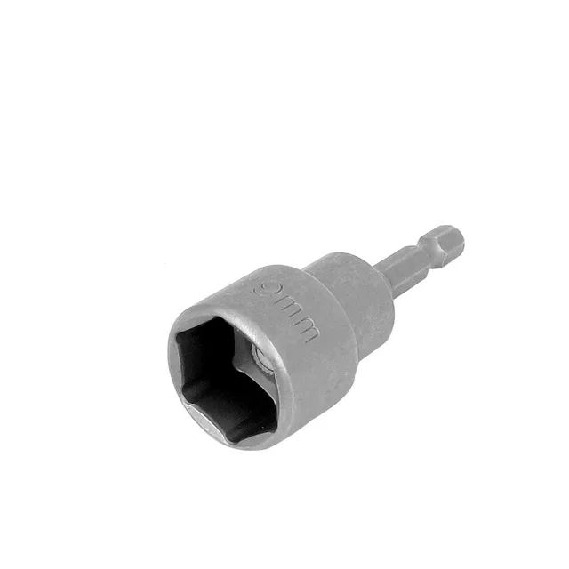 UXCELL Newest 1 Pcs 19mm Hex Socket Nut  1/4-inch Shank Setter Driver Bit Adapter Gray