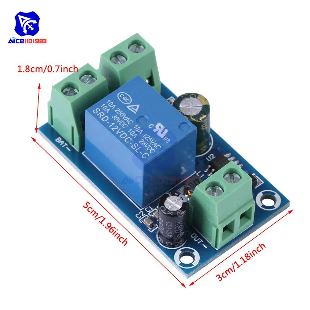 Питание от 12 В до 48 В Модуль платы реле модуль защиты от питания модуль автоматического переключения UPS аварийного отключения батареи