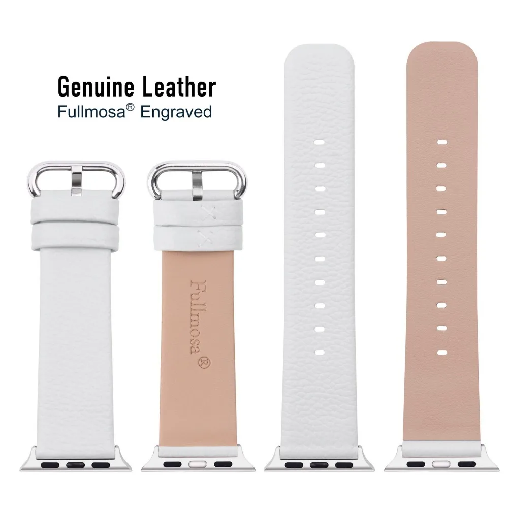 Goedkoop Strap voor Apple Horloge 4 5 Band38mm 42mm, 15 kleuren Apple Horloge Lederen Band Band met Gesp iWatch Serie 5 4 3 2 1 horlogeband