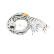 Совместим с Burdick 10-Leadwires EKG Cable, AHA, Banana 4,0