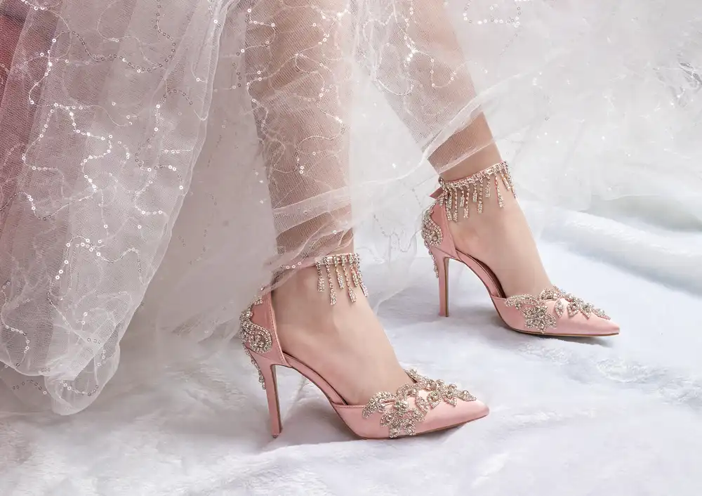 sandalia rosa para casamento