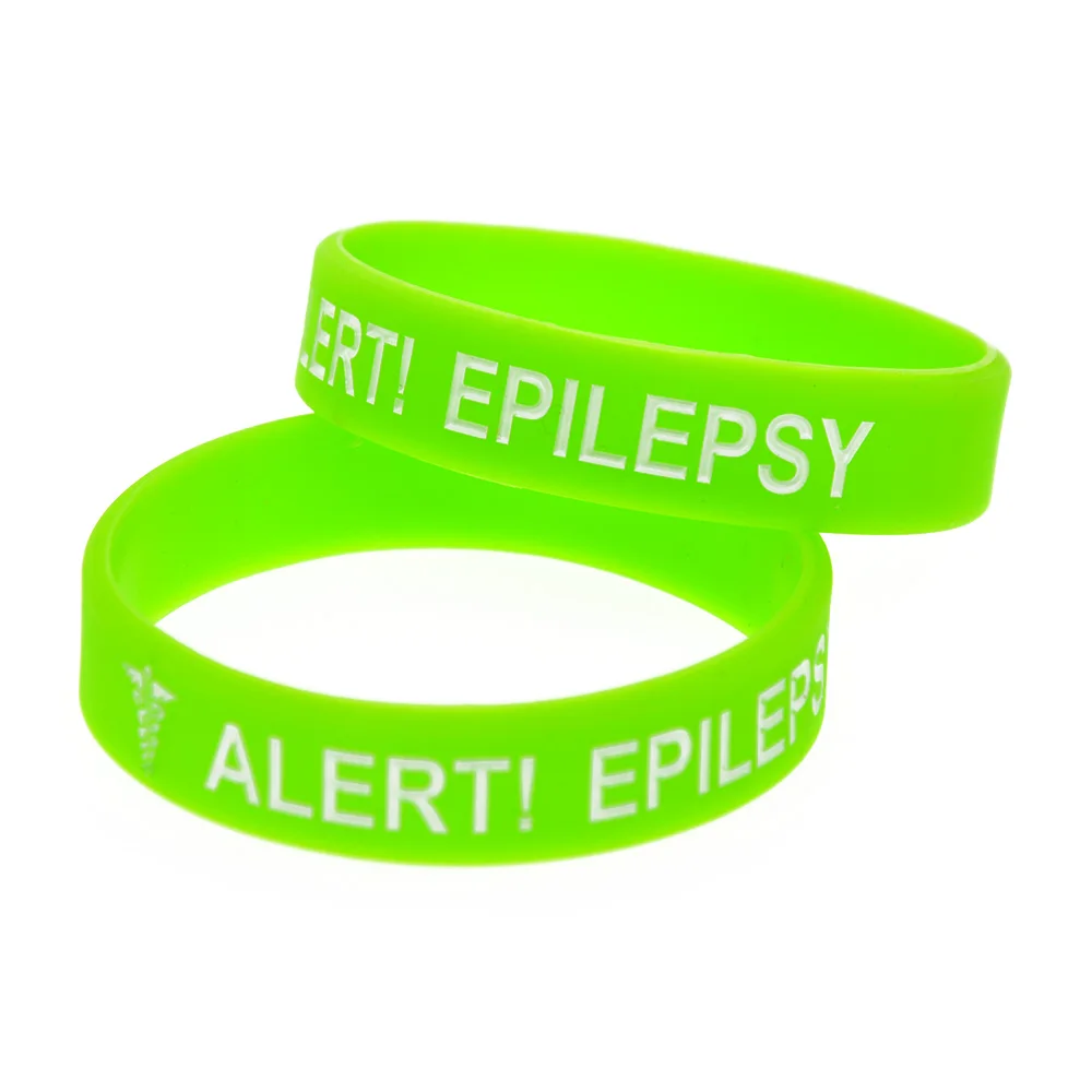 1 x Epilepsy Silicone Wristband Bracelet,Alert,Medical,Kids,Small,Epileptic,  1pc | eBay