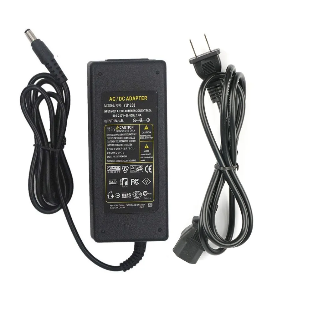 12V Мощность адаптер 1A/2A/5A/8A/10A AC100-240V для DC12V трансформатор Зарядное устройство Питание