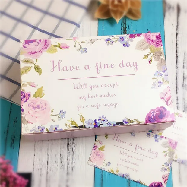 20pcs Lot Flower Pattern Cupcake Paper Box Cardboard Package