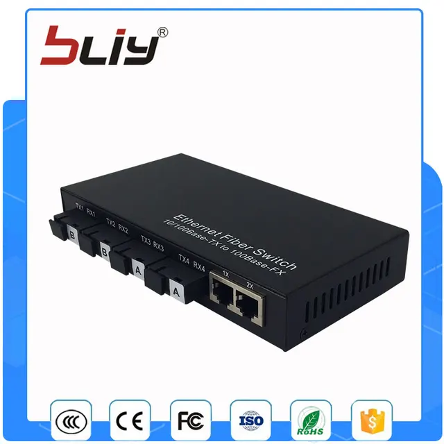 network rate switch fiber converter fiber port 4 media fiber Ethernet single network rate switch fiber converter fiber port 4 media fiber Ethernet single