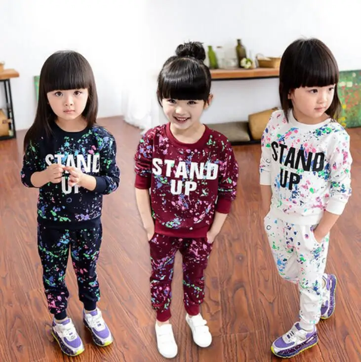 

Winter Girls Clothes Sets 2Pcs Long Sleeve Tracksuit For Kids Clothes Sport Suits Children Girls Sets 3 4 5 6 7 8 Years