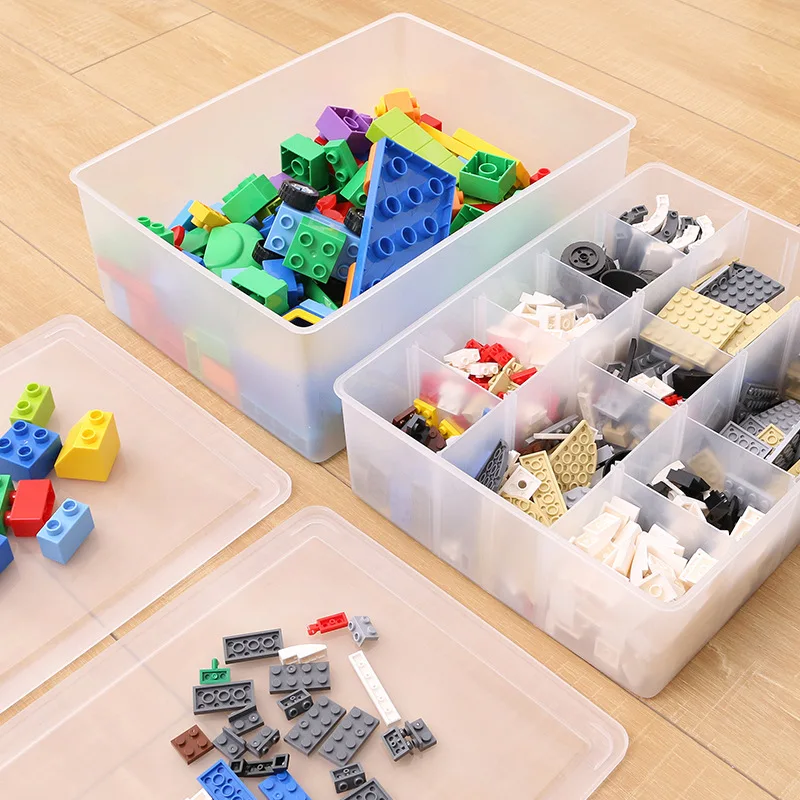 

Building Block Storage Box for Toys Large Capacity Hand Kids Storage Case Clear Plastic Organizer Box Toy Storage Box