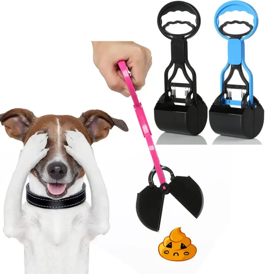 

Transer Dog Cat Pet Pooper Scooper Jaw Poop Scoop Clean Pick Up Waste Long Handle 5.7