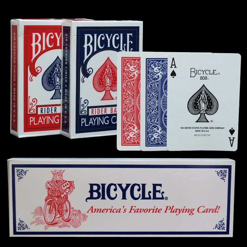 Один дюжина 12 шт. велосипед покер велосипед Волшебные обычные игральные карты всадник назад стандартные колоды волшебный трюк красный синий покер