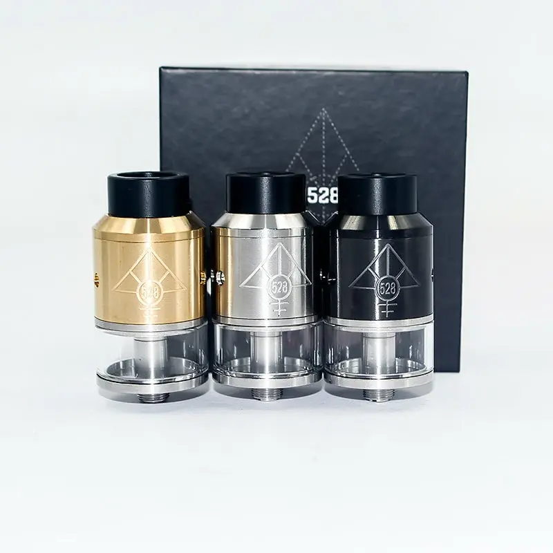

NEW ARRIVAL GOON 528 RDTA 24mm Atomizer clone Adjustable Top Airflow PEEK Insulators Fit 510 e-cigarette box Mod