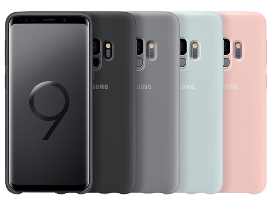 4S9 S 9 Plus Case Silicon Samsung Original Fitted Back Cover Slim Sample Shockproof Four Corners Effective Protection G9500